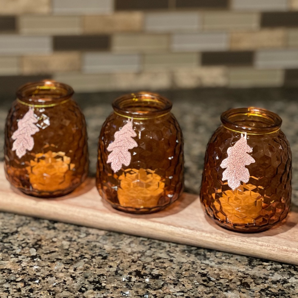 Three Votive Holder with Tray